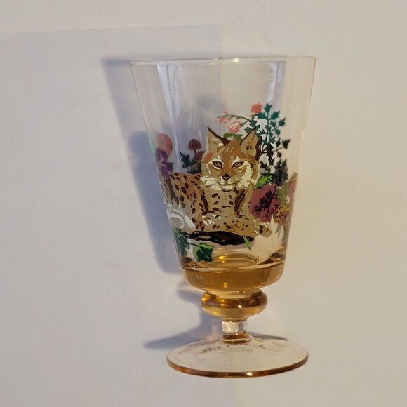 NEW Anthropologie Nathalie Lete Glass Goblet Collection Fall Thanksgiving - Picture 2 of 7